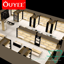 Wall Plywood Wood Retail Shop Display Counter Shoes Showcase Designs Cabinet Furniture For Shoe Store